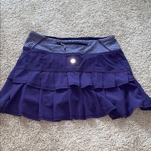 Lululemon Purple Pace Setter Ruffle Skirt